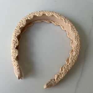 Madewell Headband; tan raffia